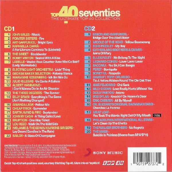 Various - Top 40 - seventies (CD)