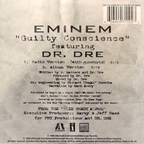 Eminem Featuring Dr. Dre - Guilty Conscience (tweedehands CD)