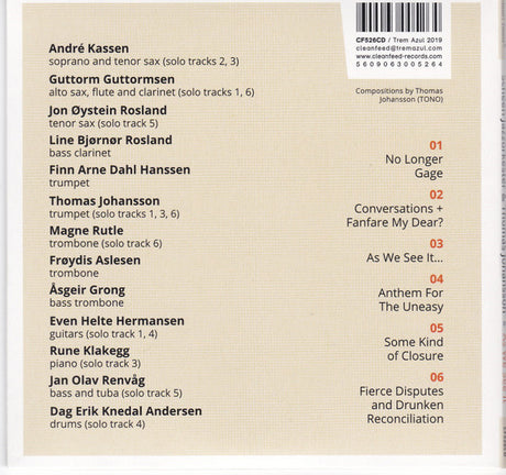 Scheen Jazzorkester & Thomas Johansson (6) - As We See It… (tweedehands CD)