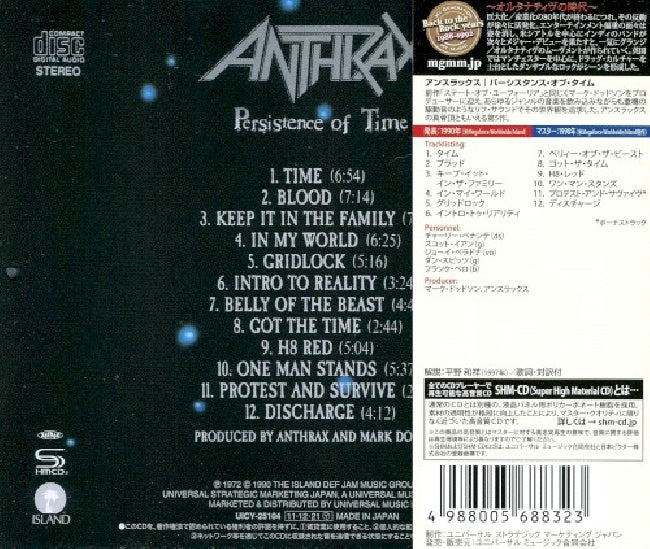 Anthrax - Persistence of time (CD)