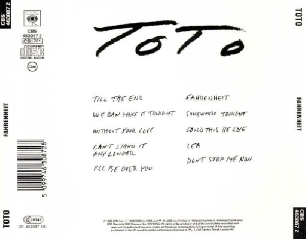 Toto - Fahrenheit (CD)