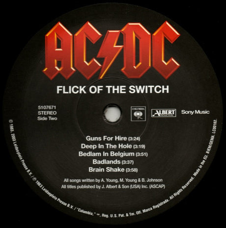 AC/DC - Flick of the switch (LP)