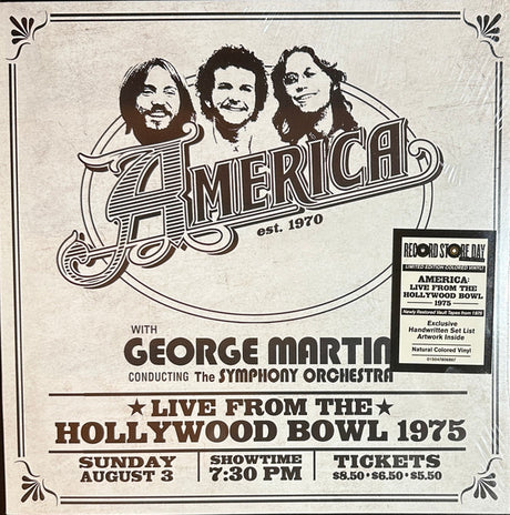 America (2) - Live From The Hollywood Bowl 1975 (LP)