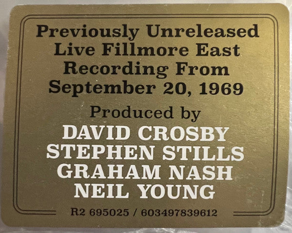 Crosby, Stills, Nash &amp; Young - Live At Fillmore East, 1969 (CD)