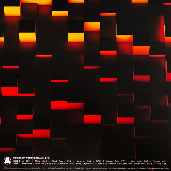 C418 - Minecraft volume beta (red/orange/yellow splatter) (LP)