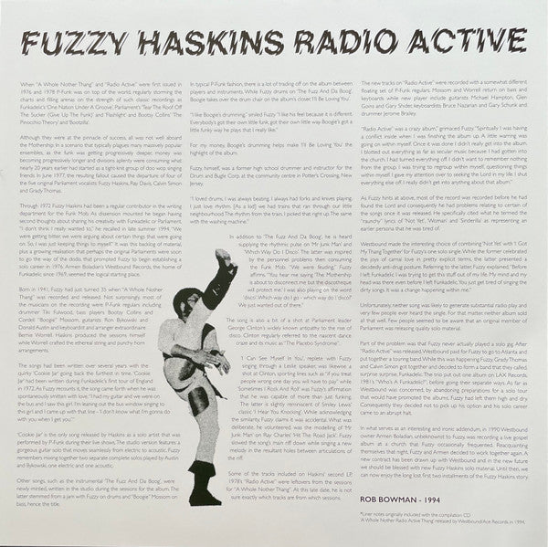 Fuzzy Haskins - Radio Active (LP)