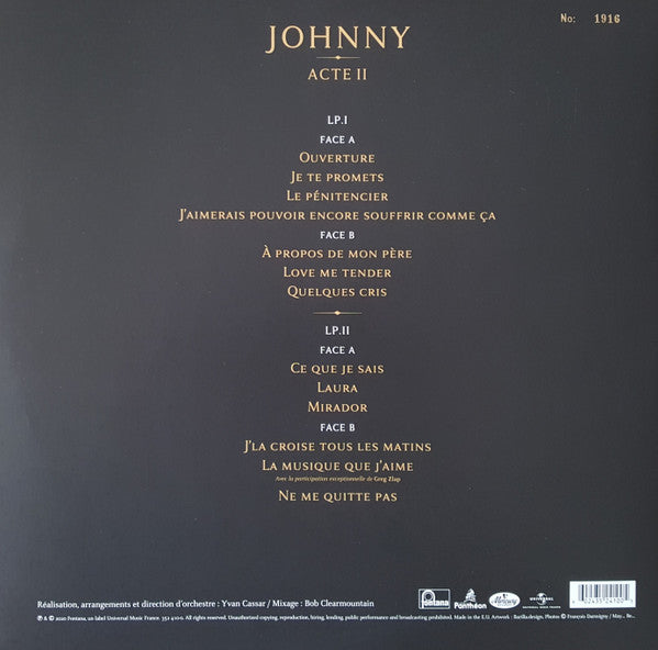 Johnny Hallyday - Act II (LP)