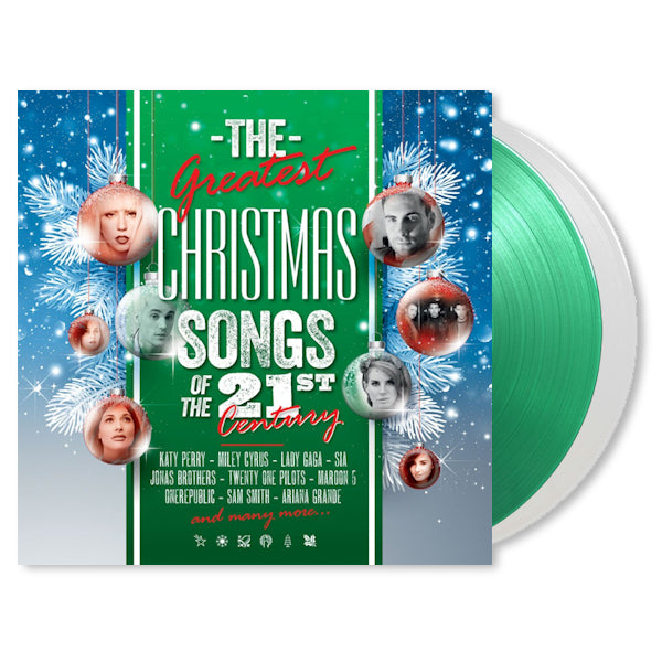 V/A (Various Artists) - Greatest christmas songs of 21st century -green & white vinyl- (LP) - Velvet Music