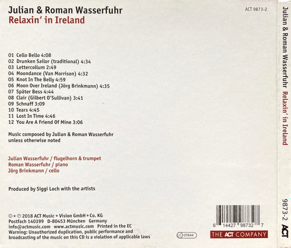 Julian & Roman Wasserfuhr With Jörg Brinkmann - Relaxin' In Ireland (tweedehands CD)