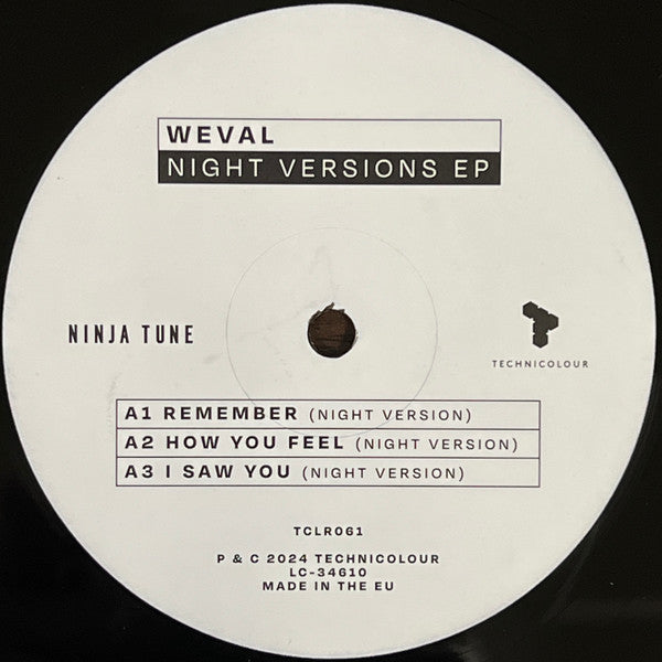 Weval - Night Versions (12-inch maxi single)