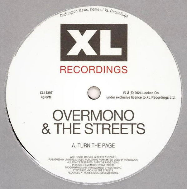 Overmono & Streets, The - Turn The Page (12-inch maxi-single)