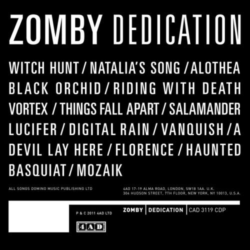 Zomby - Dedication (CD)