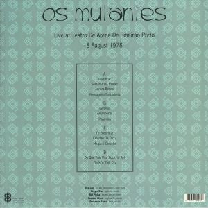 Os Mutantes - Live At Teatro De Arena De Ribeirao Preto August 8, 1978 (LP)