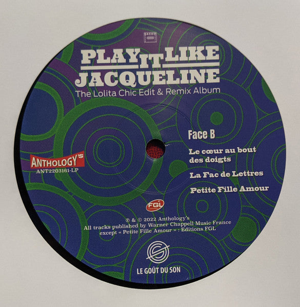 Jacqueline Taieb - Play It Like Jacqueline (LP)