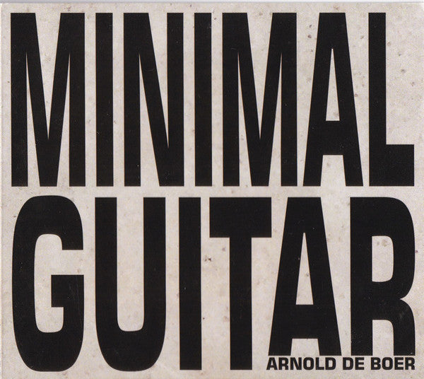 Arnold de Boer - Minimal Guitar (second hand CD)